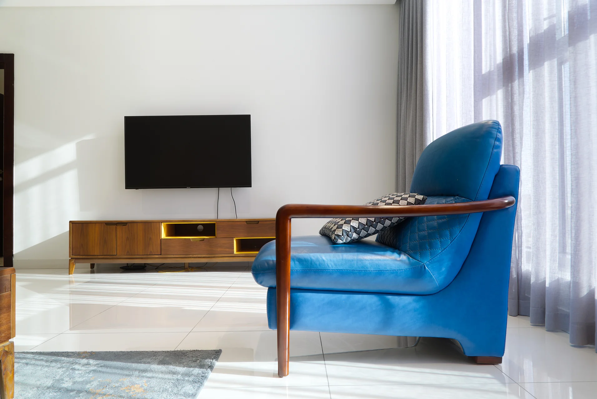 A modern property interior managed by Khalaf Sons Real Estate W.L.L.